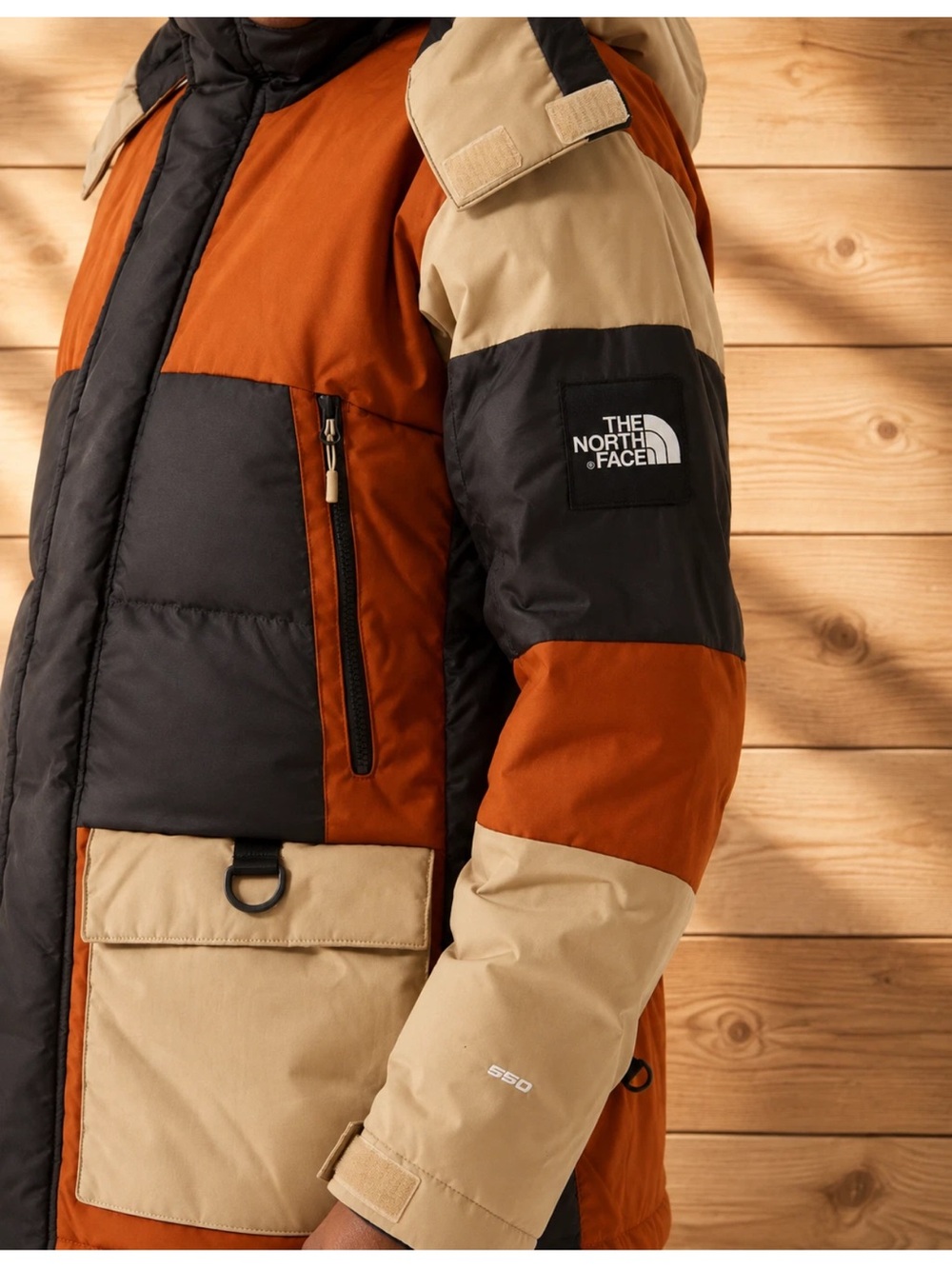 NORTH FACE VOSTOK 550 PRO DOWN PARKA CARAMEL CAFE MENS XL NWOT EXCELLENT COND